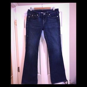 True Religion Bootcut w/Swarovski button detail